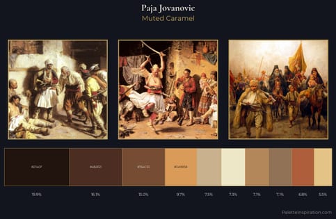 Paja Jovanovic Palette 2 - Muted Caramel