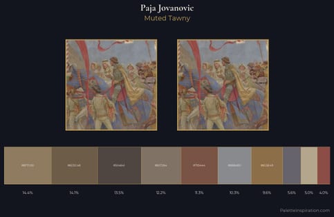 Paja Jovanovic Palette 4 - Muted Tawny