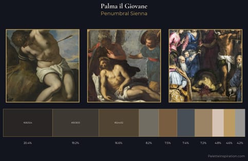 Palma il Giovane Palette 5 - Penumbral Sienna