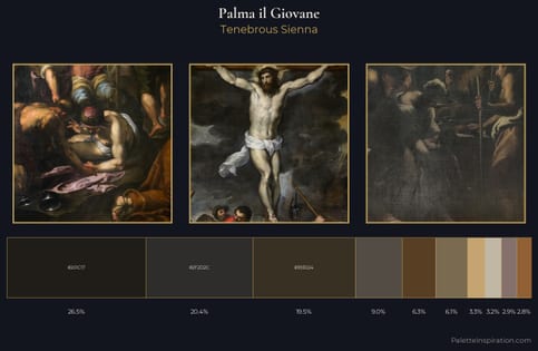 Palma il Giovane Palette 6 - Tenebrous Sienna