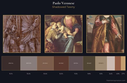 Paolo Veronese Palette 5 - Shadowed Tawny