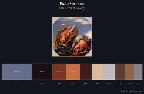 Paolo Veronese Palette 7 - Shadowed Tawny