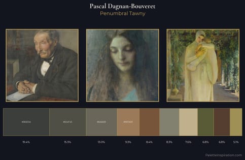 Pascal Dagnan-Bouveret Palette 4 - Penumbral Tawny