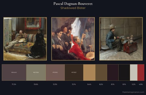 Pascal Dagnan-Bouveret Palette 6 - Shadowed Bister