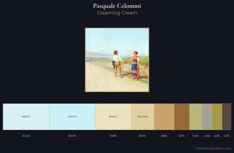 Pasquale Celommi Palette 1 - Gleaming Cream