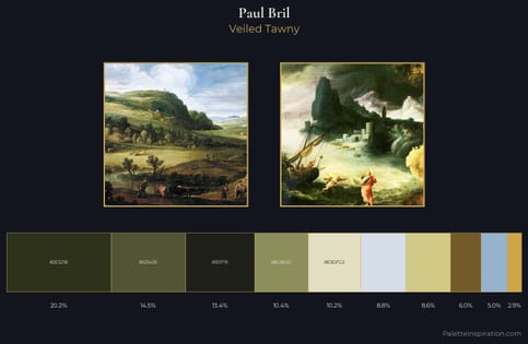 Paul Bril Palette 2 - Veiled Tawny