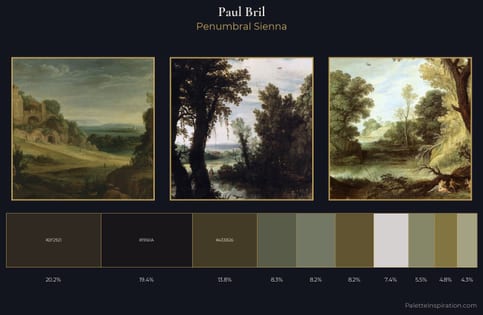 Paul Bril Palette 5 - Penumbral Sienna