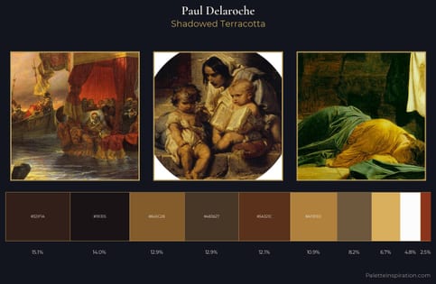 Paul Delaroche Palette 5 - Shadowed Terracotta