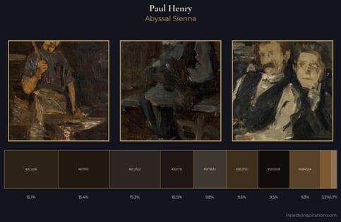 Paul Henry Palette 5 - Abyssal Sienna
