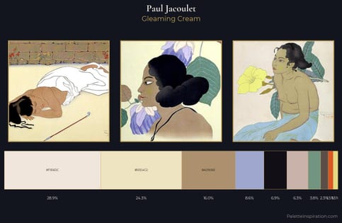 Paul Jacoulet Palette 4 - Gleaming Cream