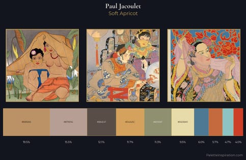Paul Jacoulet Palette 8 - Soft Apricot