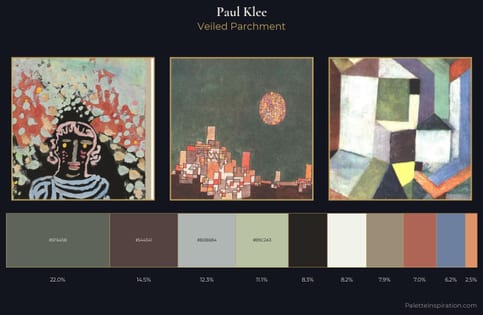 Paul Klee Palette 6 - Veiled Parchment