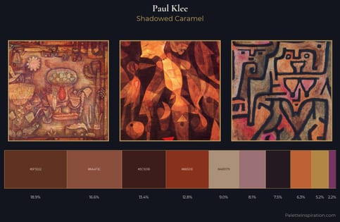 Paul Klee Palette 14 - Shadowed Caramel