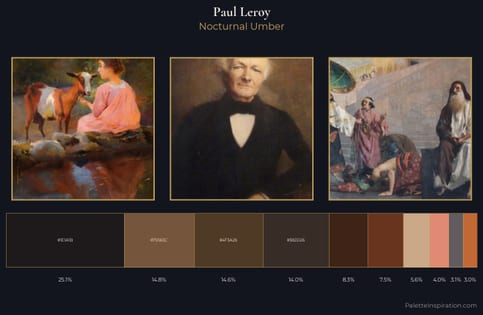Paul Leroy Palette 5 - Nocturnal Umber