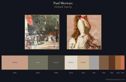 Paul Merwart Palette 1 - Muted Tawny
