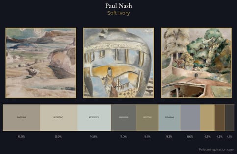 Paul Nash Palette 3 - Soft Ivory