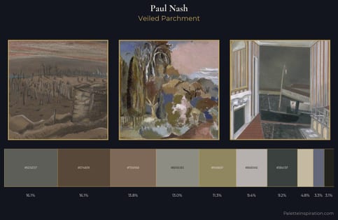 Paul Nash Palette 10 - Veiled Parchment