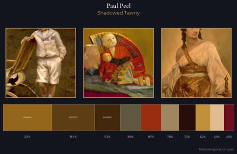 Paul Peel Palette 7 - Shadowed Tawny