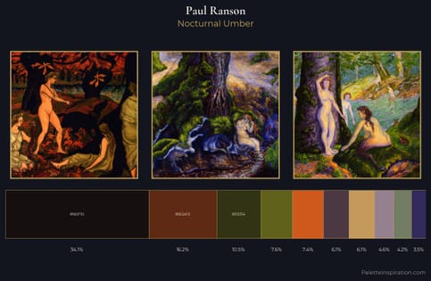 Paul Ranson Palette 9 - Nocturnal Umber