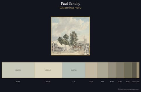 Paul Sandby Palette 2 - Gleaming Ivory