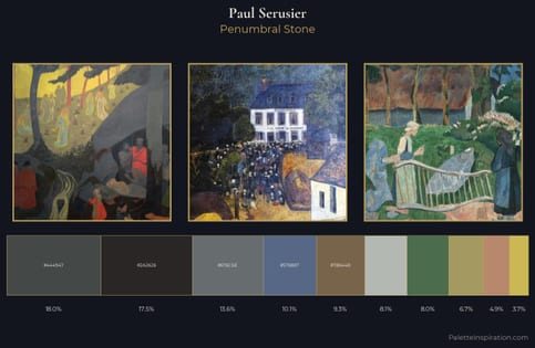 Paul Serusier Palette 3 - Penumbral Stone