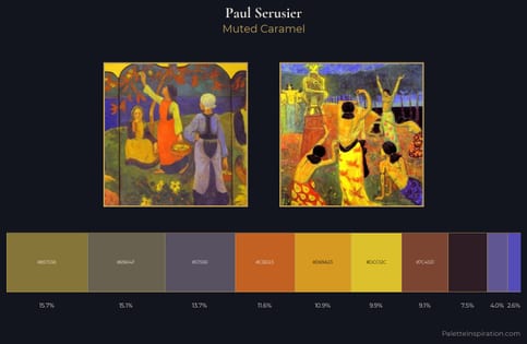 Paul Serusier Palette 4 - Muted Caramel