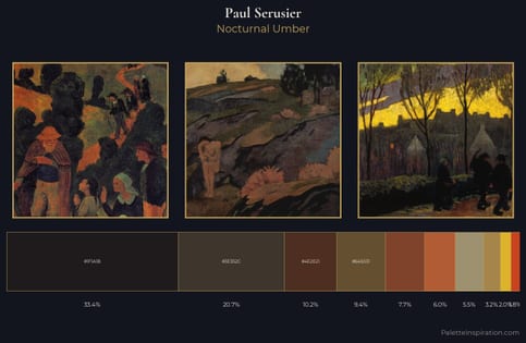 Paul Serusier Palette 7 - Nocturnal Umber