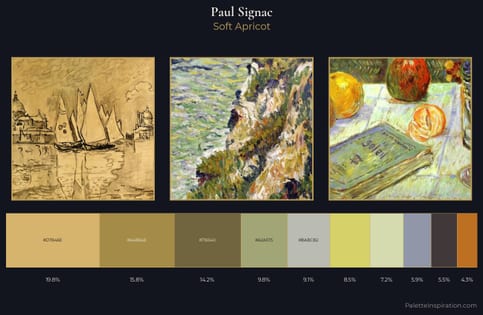 Paul Signac Palette 4 - Soft Apricot