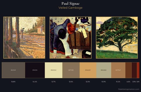 Paul Signac Palette 11 - Veiled Gamboge