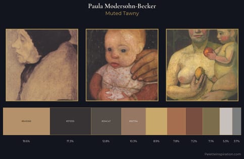 Paula Modersohn-Becker Palette 6 - Muted Tawny