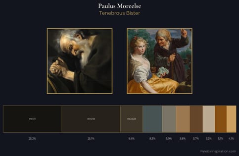 Paulus Moreelse Palette 1 - Tenebrous Bister