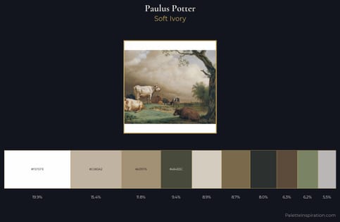 Paulus Potter Palette 1 - Soft Ivory