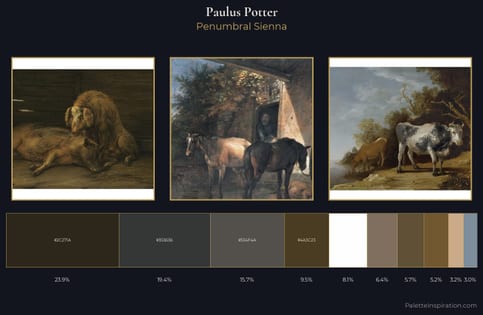 Paulus Potter Palette 2 - Penumbral Sienna