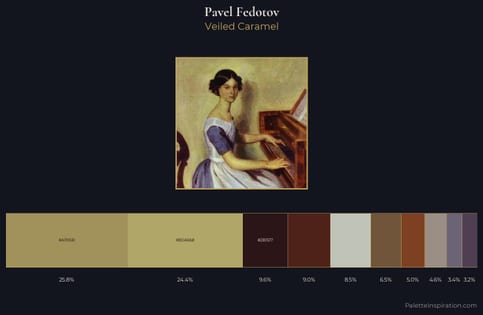 Pavel Fedotov Palette 5 - Veiled Caramel