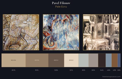 Pavel Filonov Palette 6 - Pale Ecru