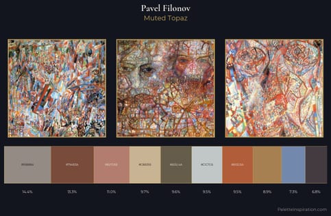 Pavel Filonov Palette 7