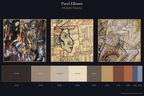 Pavel Filonov Master Palette - Muted Tawny