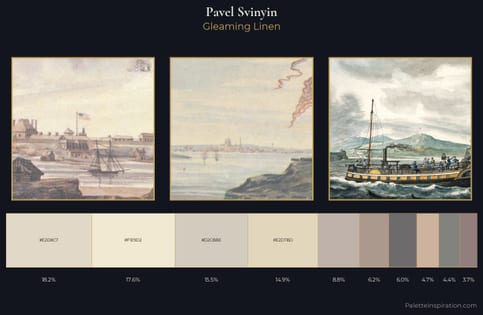 Pavel Svinyin Palette 2 - Gleaming Linen