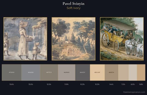 Pavel Svinyin Palette 6 - Soft Ivory