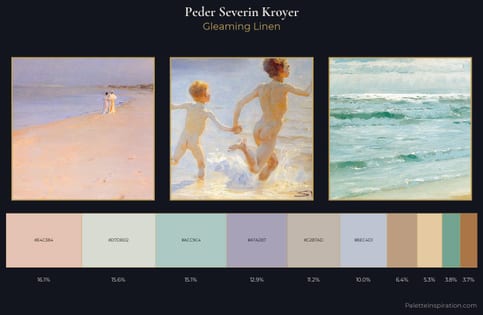 Peder Severin Kroyer Palette 1 - Gleaming Linen