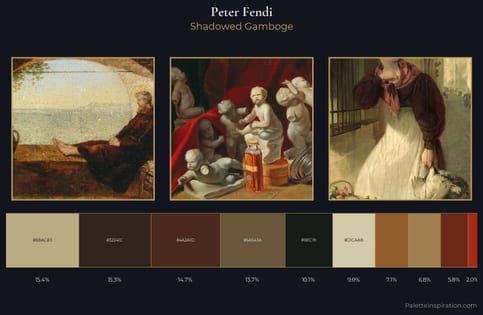 Peter Fendi Palette 6 - Shadowed Gamboge
