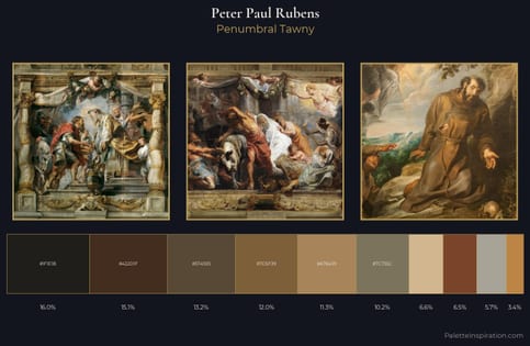 Peter Paul Rubens Palette 8 - Penumbral Tawny