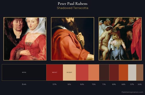 Peter Paul Rubens Palette 13 - Shadowed Terracotta
