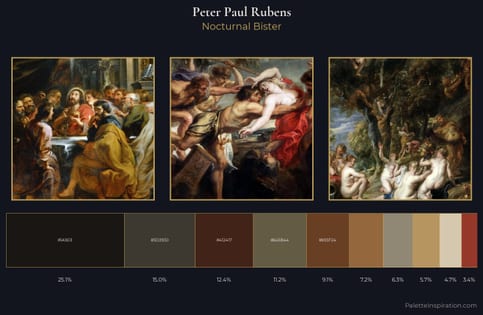 Peter Paul Rubens Palette 18 - Nocturnal Bister