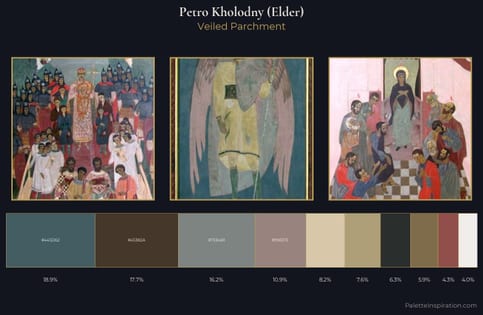 Petro Kholodny (Elder) Palette 3 - Veiled Parchment