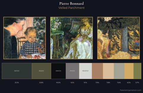 Pierre Bonnard Palette 10 - Veiled Parchment