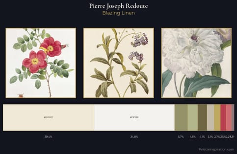 Pierre Joseph Redoute Palette 1