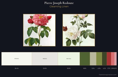 Pierre Joseph Redoute Palette 2 - Gleaming Linen