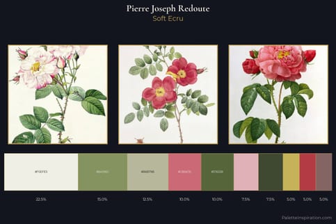 Pierre Joseph Redoute Master Palette - Soft Ecru