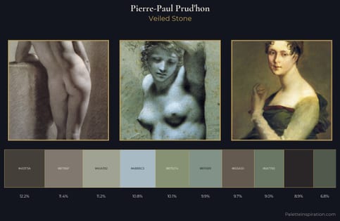 Pierre-Paul Prud'hon Palette 6 - Veiled Stone